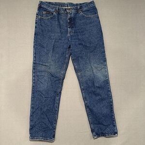 Lee Jeans 38x32 Men's Blue Denim Relaxed Fit (2055540) 100% Cotton USA Made